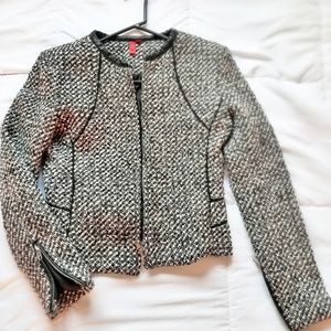 Saks Fifth Avenue Twill Zip Up